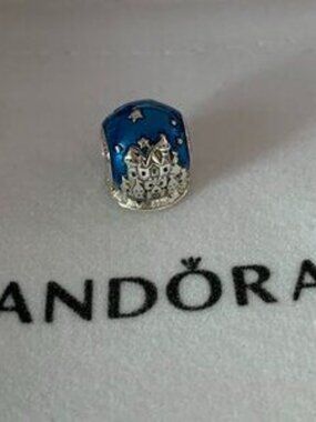 Pandora Disney World Castle Globe Charm Bead